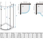 Wymiary kabiny prysznicowej