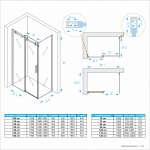 Kabina prysznicowa przesuwna DS1000 LEYDEN
