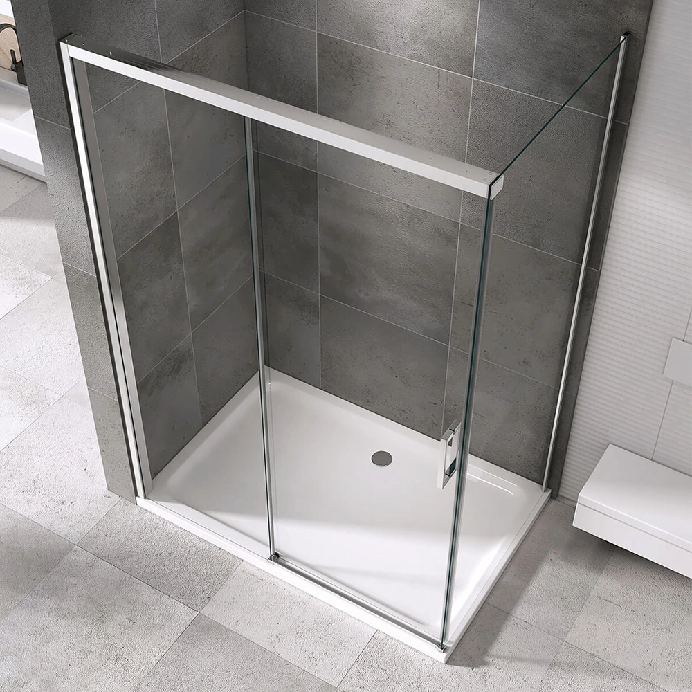 Kabina prysznicowa przesuwna DS1500 LEYDEN - cichy domyk