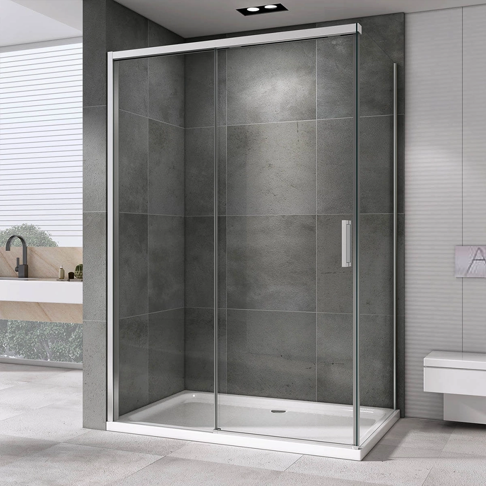 Kabina prysznicowa przesuwna DS1500 LEYDEN - cichy domyk