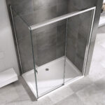 Kabina prysznicowa przesuwna DS1500 LEYDEN - cichy domyk