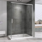 Kabina prysznicowa przesuwna DS1500 LEYDEN - cichy domyk