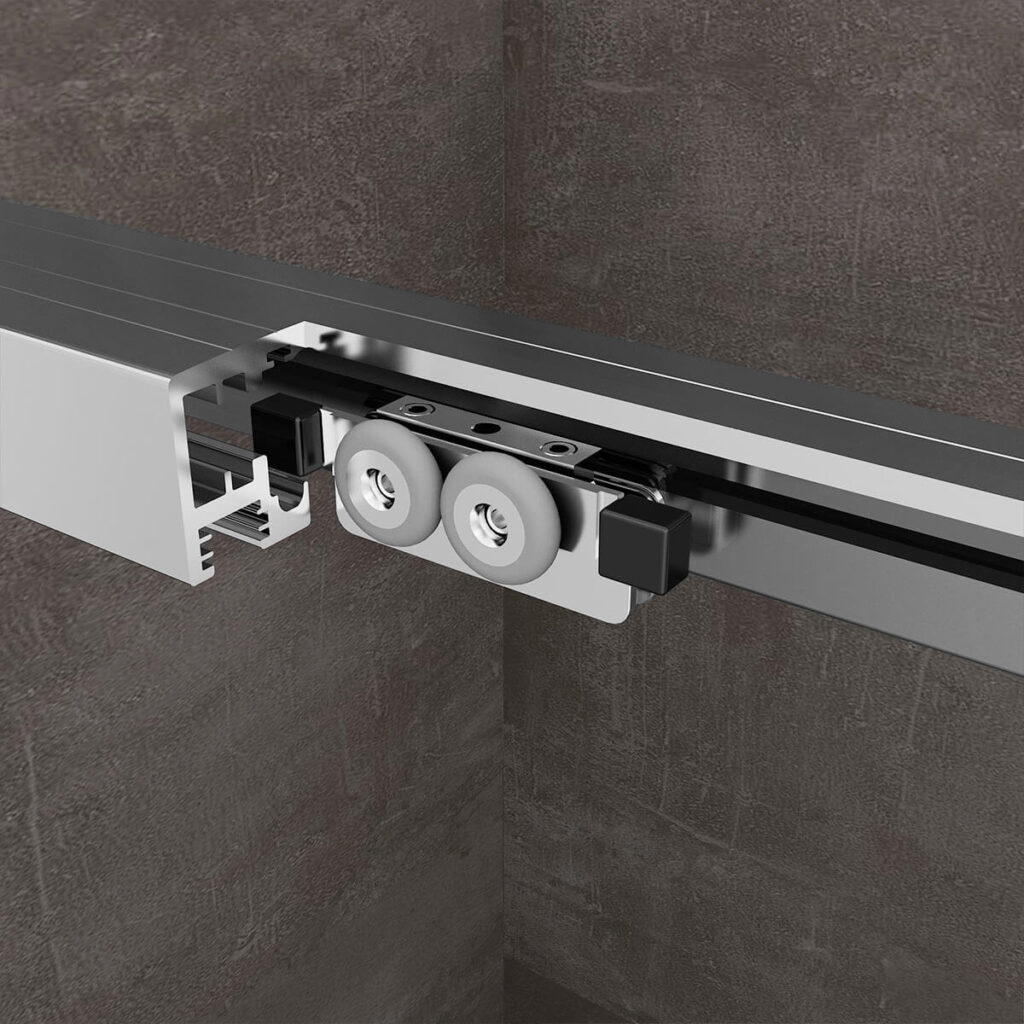 Drzwi prysznicowe przesuwne DSV250 - LEYDEN  - cichy domyk