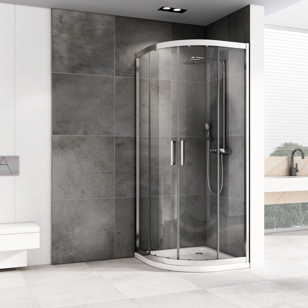 Kabina prysznicowa półokrągła przesuwna DS600 - LEYDEN