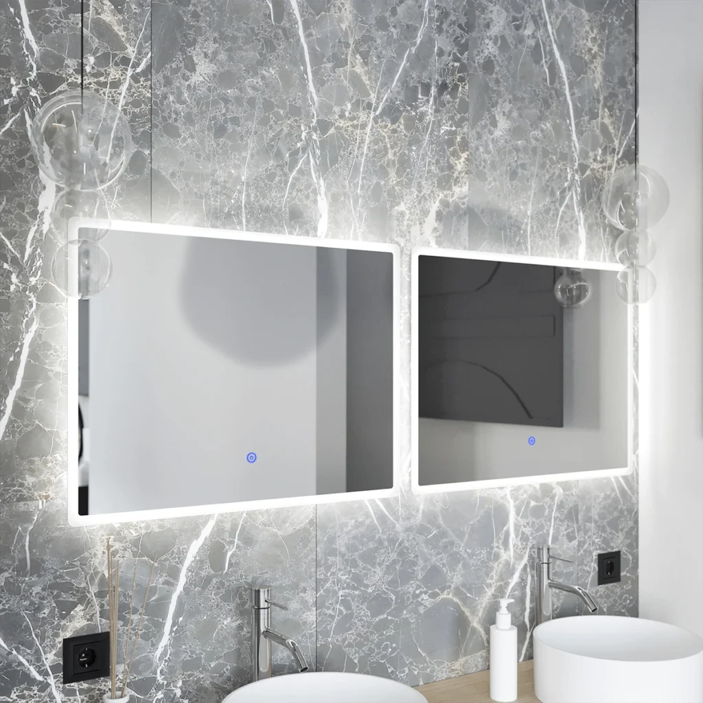 Lustro łazienkowe LED antypara - 60 x 80 cm - MC 15